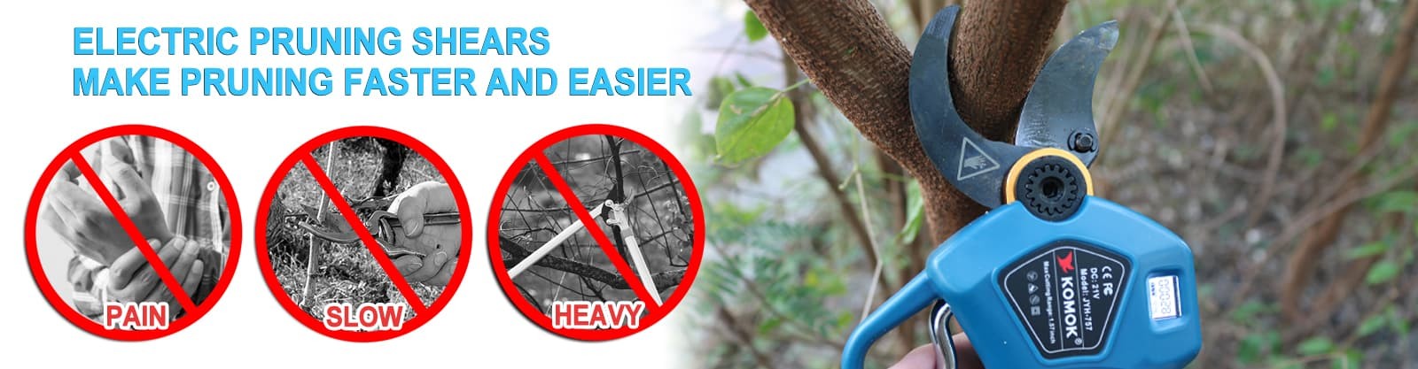 calidad Tijeras de podar eléctricas fábrica